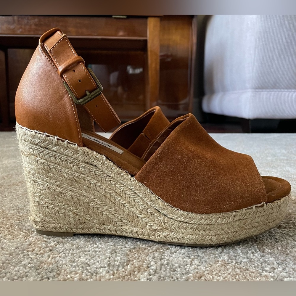 Steve Madden Brown Wedge Sandals